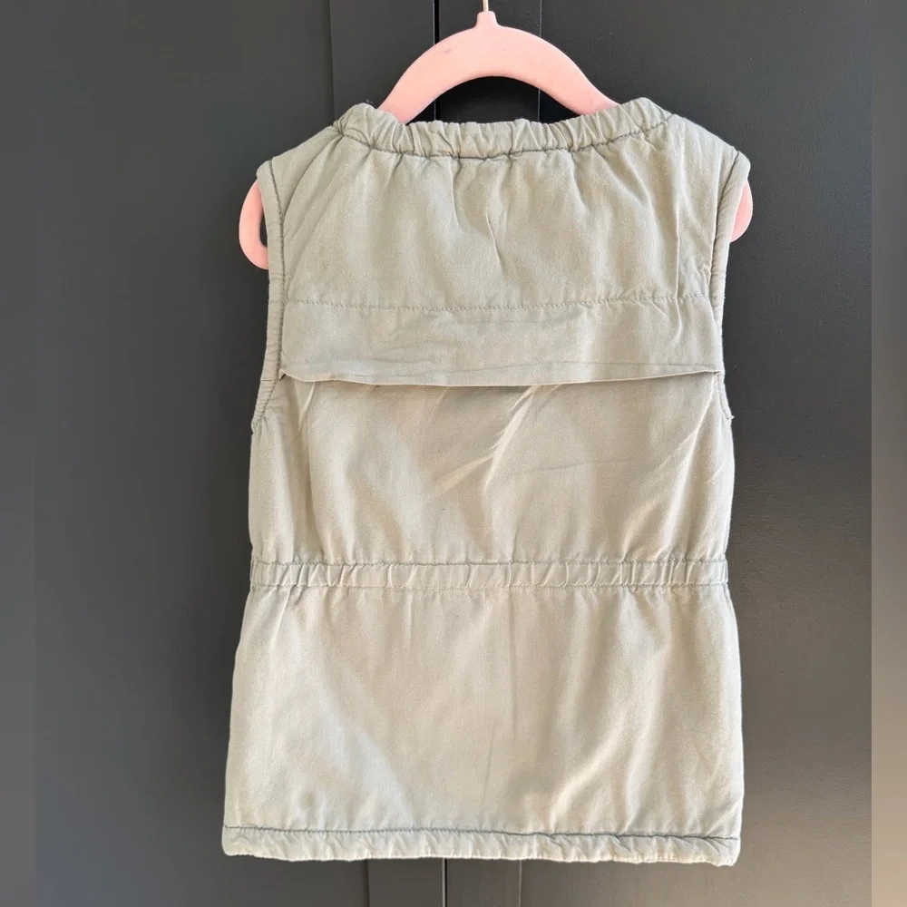 Crewcuts | Light Green Utility Safari Vest | 4-5